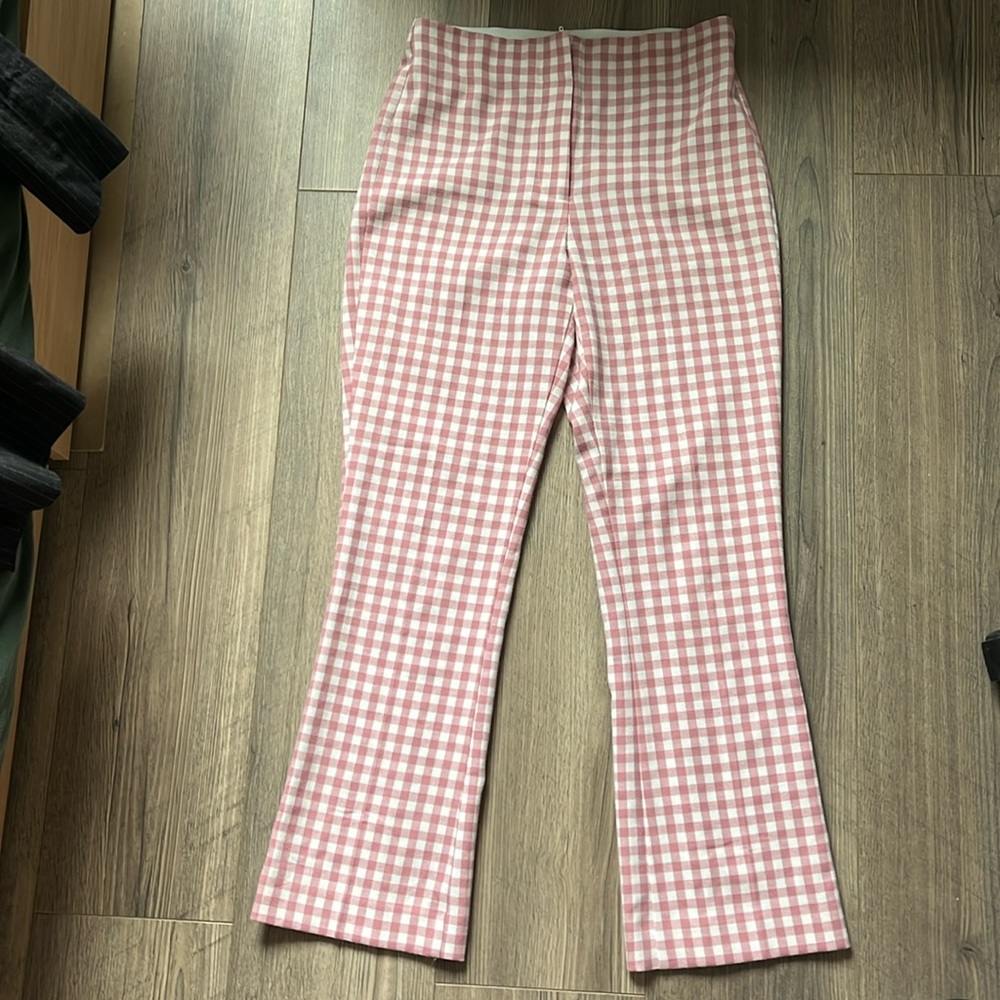 Pink checkered pants
